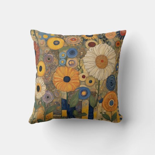 Coussin Mariage Boho Blue Gold Custom Couple Names (Verso)