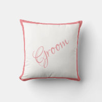 Mariage chic Groom Pink Script