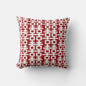 Coussin Mariage chinois rouge de double motif blanc de (Recto)