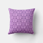 Coussin mariage commémoratif Damask violet (Verso)