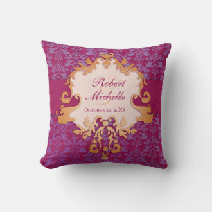 Coussin mariage commémoratif de jetons de Damas