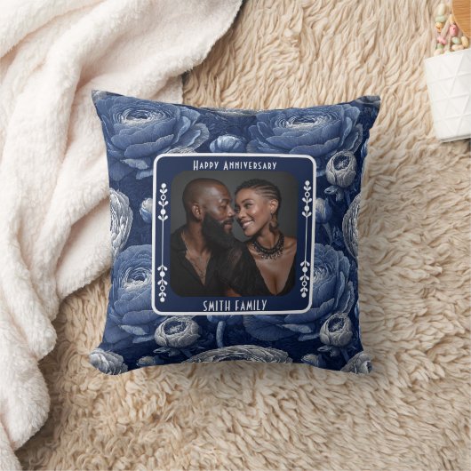 Coussin Mariage contemporain 1ER Anniversaire Pillow (Couverture)