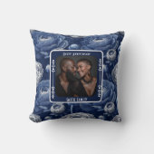 Coussin Mariage contemporain 1ER Anniversaire Pillow (Recto)