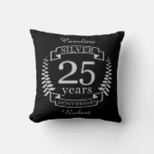 Coussin Mariage d'argent 25 ans (Recto)