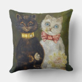 Coussin Mariage de chat, Louis Wain (Verso)