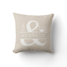 Coussin Mariage de conservation de monogrammes per