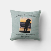 Coussin Mariage de couple de notes de musique en verre de  (Recto)