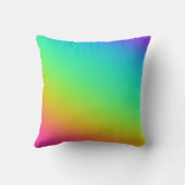 Coussin Mariage de dégradé arc-en-ciel lumineux (Verso)
