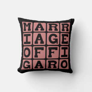 Coussin Mariage de Figaro, Opéra de Mozart