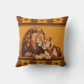 Coussin Mariage de Lion Africain (Verso)