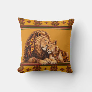 Coussin Mariage de Lion Africain