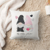 Coussin Mariage de mariée et de mariée rose mignonne (Couverture)