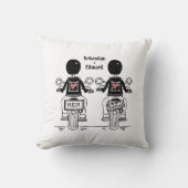 Coussin Mariage de moto de deux chambres (Recto)