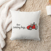 Coussin Mariage de moto et side-car de mariés (Couverture)