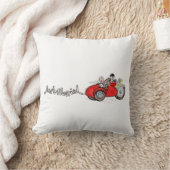 Coussin Mariage de moto et side-car de mariés (Couverture)