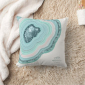 Coussin Mariage de Parties scintillant de géode d'âge ID T (Couverture)