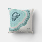 Coussin Mariage de Parties scintillant de géode d'âge ID T (Recto)