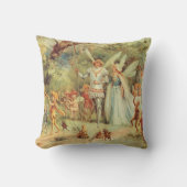 Coussin Mariage de Thumbelina et du Prince, Contes de Fées (Recto)