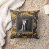 Coussin Mariage de vignoble scintillant aux oeillets perso (Couverture)