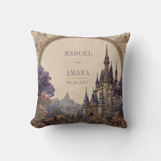 Coussin Mariage du château Royal Enchanted (Recto)