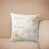 Coussin Mariage du logo de la Florale d'or