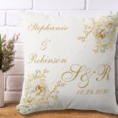 Coussin Mariage du logo de la Florale d'or