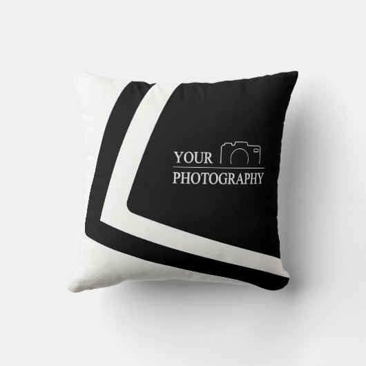 Coussin Mariage élégant Ajouter photo personnalisée Vert (Verso)