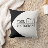 Coussin Mariage élégant Ajouter une photographie personnal (Couverture)