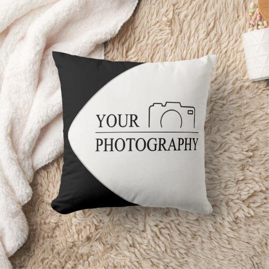 Coussin Mariage élégant Ajouter une photographie personnal (Couverture)