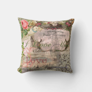 Coussin Mariage élégant Antique Vintage Mariage Antique