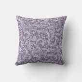Coussin Mariage élégant lavande et gris (Verso)