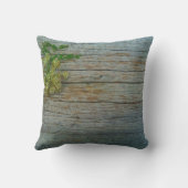 Coussin Mariage en bois rustique Queen Ann's Lace (Verso)