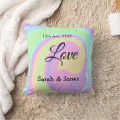 Coussin Mariage fiançailles couple coloré bohpattern (Couverture)