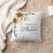 Coussin Mariage Fleur de Tournesol Écriture (Couverture)