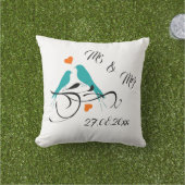 Coussin Mariage Jetez l'oreiller M. & Mme (Herbe)