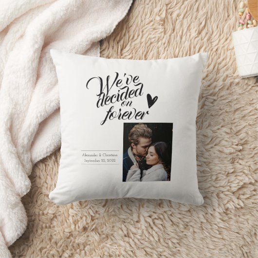 Coussin Mariage minimaliste moderne  (Couverture)