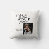 Coussin Mariage minimaliste moderne (Recto)