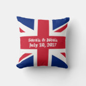 Coussin Mariage Monogram England Union Jack (Recto)