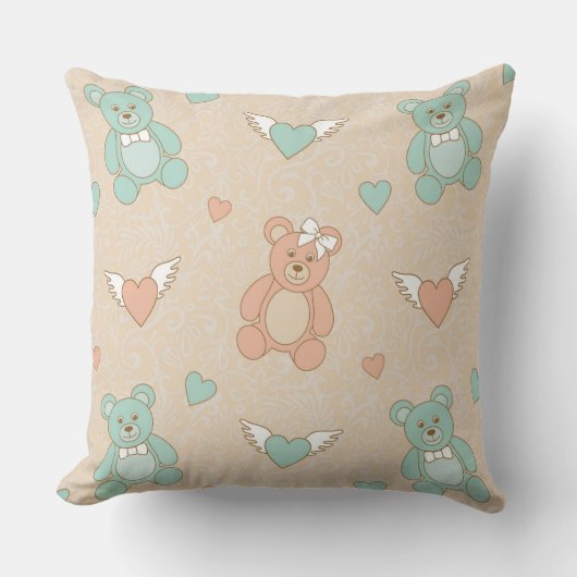 Coussin Mariage-nounours (Recto)