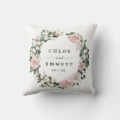 Coussin Mariage nuptial rose pâle (Verso)
