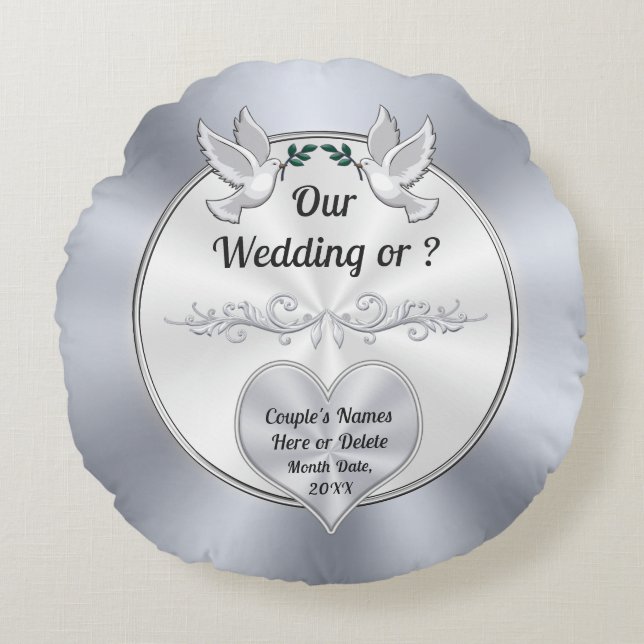 Coussin Mariage personnalisé, Coussin Mariage (Devant)