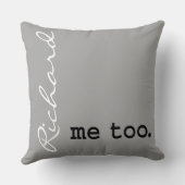 Coussin Mariage personnalisé - je le fais. Moi aus (Verso)