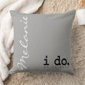 Coussin Mariage personnalisé - je le fais. Moi aus (Couverture)