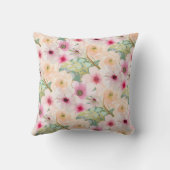 Coussin Mariage personnalisé ou Croix florale de l'anniver (Verso)