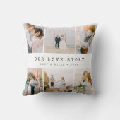 Coussin Mariage photo moderne (Verso)