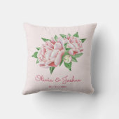 Coussin Mariage Pink Peony (Verso)