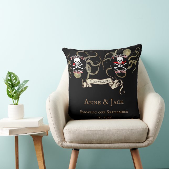 Coussin Mariage pirate (Chaise)