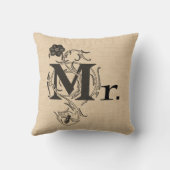 Coussin Mariage réversible M. et Mme (Verso)