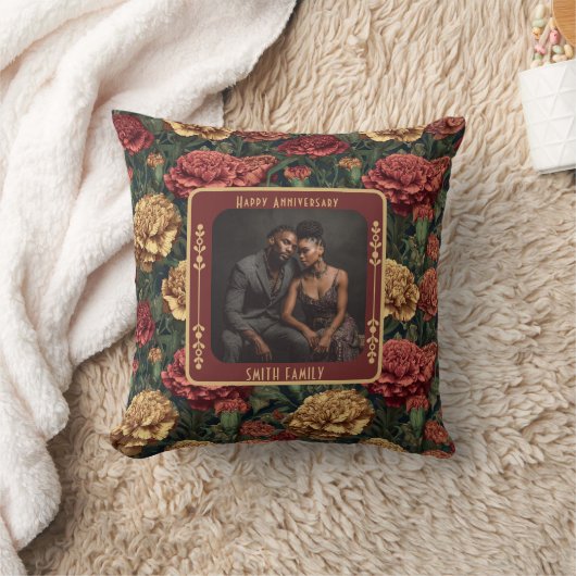 Coussin Mariage romantique personnalisé Jeu d'oreiller (Couverture)