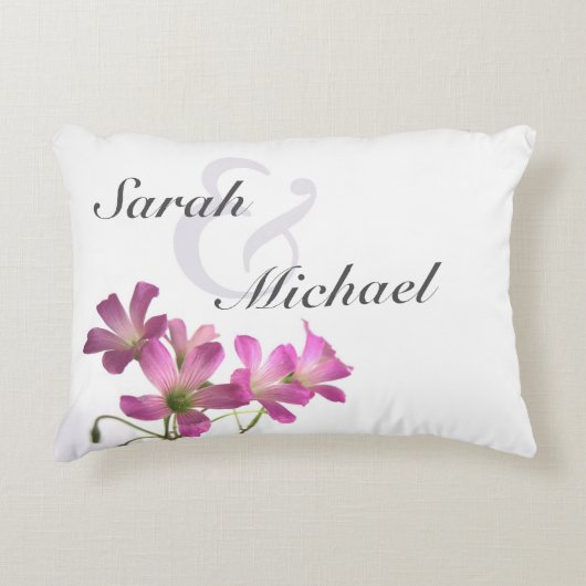 Coussin Mariage rose (Devant)